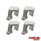 Extreme Max Extreme Max 3005.5064 BoatTector Pontoon Rail Fender Hanger/Adjuster - White, Pack of 4 3005.5064 - alternate 1